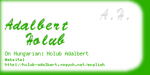 adalbert holub business card